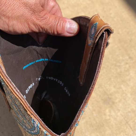 Embroidered Lane Boots 7 1/2 - Picture 6 of 7